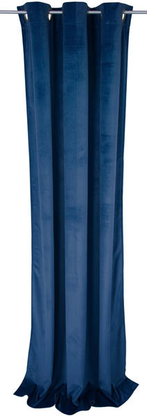 Tom Tailor French Velvet mit Ösen 130x245cm blau