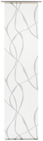 Gardinia Schiebevorhang Wawe 60x245cm weiß-grau