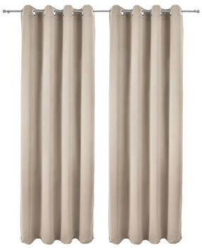 Beautissu Amelie Nora Blackout 140x245cm creme