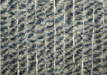 Arisol Chenille-Flauschvorhang 100x200cm grau-blau-schwarz
