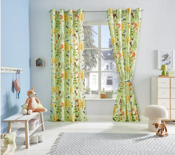 L&uuml;ttenh&uuml;tt Waldtiere 135x225cm 1er-Pack gr&uuml;n (29872260)