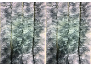 Arisol Chenille-Flauschvorhang 70x205 cm grau silber
