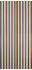 Conacord Streifenvorhang braun-beigeaus PE (90 x 200 cm)