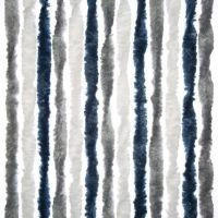 Brunner Flauschvorhang 56x175cm dunkelblau/weiß/grau