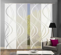 HOME WOHNIDEEN Schiebegardine "DAN" Klettband 4 Stk. tlg. HxB: 245x60, inkl.