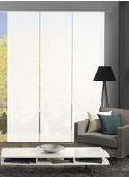 HOME WOHNIDEEN Schiebegardine "ROMA" Klettband 3 Stk. tlg. HxB: 245x60, inkl.