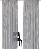 OTTO home Gardine "Dimona" Kr&auml;uselband 2 Stk. tlg. 2er-Set, transparent, Voile,