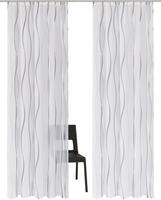 OTTO home Gardine "Dimona" Kr&auml;uselband 2 Stk. tlg. 2er-Set, Bestseller, Polyester,