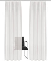 Bruno Banani Gardine "Linus, 1 St&uuml;ck, Kr&auml;uselband, halbtransparent, eingewebte