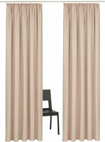 OTTO home Vorhang "Parry" Kr&auml;uselband 2 Stk. tlg. 2-er Set, blickdicht, monochrom,
