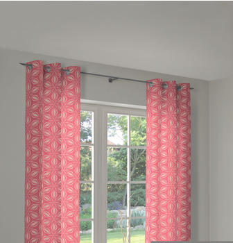 Adam Retro Floret mit Ösen 145x145cm (1 Stück) pink