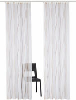 OTTO home Gardine "Dimona, 2er-Set, Kr&auml;uselband, transparent, Wellenmotiv"