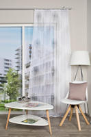 HOME WOHNIDEEN Vorhang "RAWLINS" Kr&auml;uselband 1 Stk. tlg. Schal aus Voile...