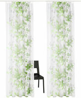 OTTO home Gardine "Ina" Kr&auml;uselband 2 Stk. tlg. transparent, 2-er Set, einseitig