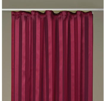 arsvita Vorhang Kräuselband Streifen 140x145cm rot