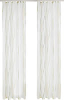 OTTO home Gardine "Dimona, 2er-Set, Kr&auml;uselband, transparent, Wellenmotiv"