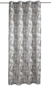 Albani Verdeckter Schlaufenvorhang FIANN Grau - Polyester - 135 x 245 cm