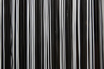 La Tenda TRENTO 3 Streifenvorhang schwarz 100 x 230 cm