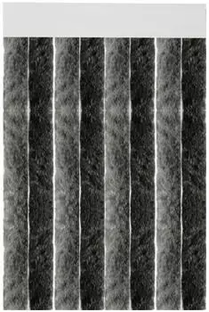 arsvita Flauschvorhang 120x220cm ( Anthrazit-Schwarz )