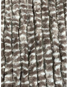 Arisol Chenille Flauschvorhang taupe/weiß 70x205cm