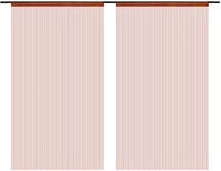 vidaXL Fadenvorh&auml;nge 2 Stk. 100 x 250 cm Braun