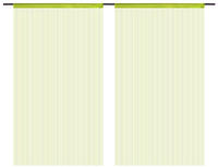 vidaXL Fadenvorh&auml;nge 2 Stk. 100 x 250 cm Gr&uuml;n