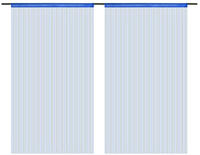 vidaXL Fadenvorh&auml;nge 2 Stk. 100 x 250 cm Blau