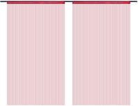 vidaXL Fadenvorh&auml;nge 2 Stk. 100 x 250 cm Burgunderrot