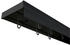SN Deco Vorhangschiene SH mit Blende 2-läufig 150cm schwarz