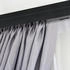 SN Deco Vorhangschiene SH mit Blende 2-läufig 150cm schwarz