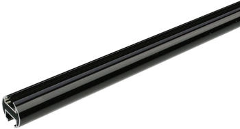 Liedeco Innenlaufgarnitur 20mm Piano Boston 2mm 1-läufig Gardinenstange Komplett schwarz 240cm