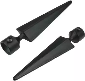 Liedeco Gardinenstangen-Endstück Herkules schwarz für Gardinenstangen Ø 16 mm (20500521)