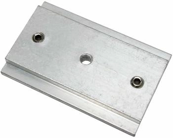 Gardinia Schienenverbinder für 3- und 5-läufige Flächenvorhangschienen, Metall, Silber, 5 cm (10010975)