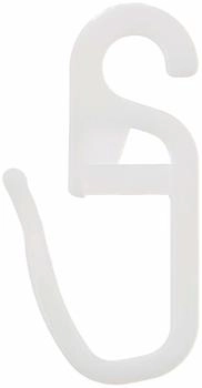 Gardinia Faltenlegehaken POM-Qualität roh-weiß, 10er Pack, für Ø 16 mm (10007185)
