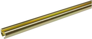 Liedeco Innenlaufprofil Gardinenstangen 1-läufig im 16mm goldfarben 240cm