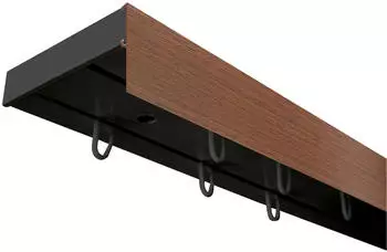SN Deco SH (1) mit Blende 5cm 2-läufig 360cm schwarz-walnuss