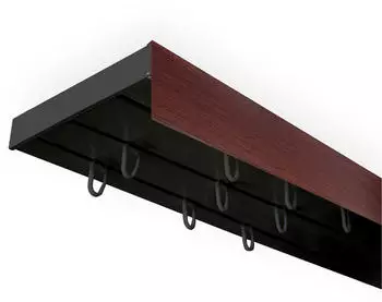 SN Deco SH (1) mit Blende 5cm 3-läufig 360cm schwarz-mahagoni