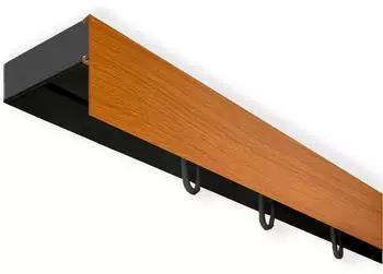 SN Deco SH mit Blende 1-läufig 150cm schwarz-kirschholz