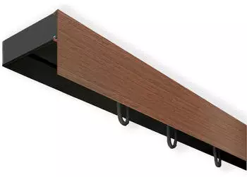 SN Deco SH mit Blende 1-läufig 300cm schwarz-walnuss