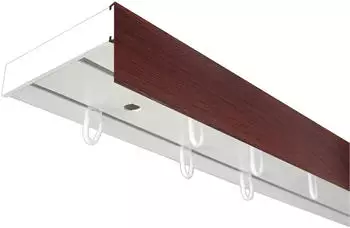 SN Deco SH mit Blende 2-läufig 360cm weiß-mahagoni