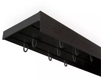 SN Deco SH mit Blende 3-läufig 300cm schwarz-wenge