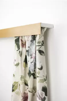 Garesa Kunststoffschiene mit Blende 1-l&auml;ufig 200cm Decke eiche