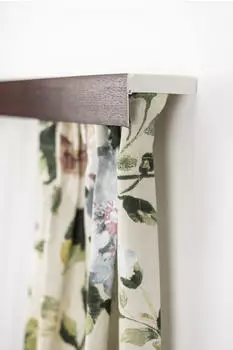 Garesa Kunststoffschiene mit Blende 2-l&auml;ufig 240cm Decke mahagoni