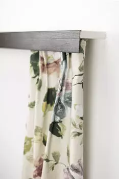 Garesa Kunststoffschiene mit Blende 1-l&auml;ufig 100cm Wand wenge
