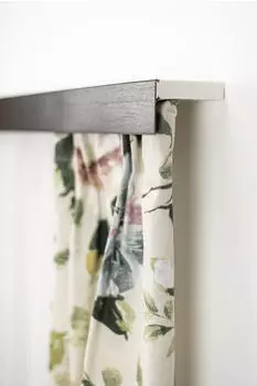 Garesa Kunststoffschiene mit Blende 2-l&auml;ufig 310cm Wand wenge