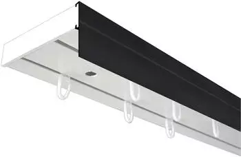 SN Deco SH (1) mit Blende 5cm 2-l&auml;ufig 300cm wei&szlig;-schwarz