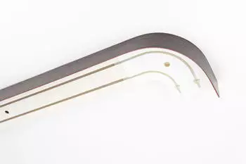 Garesa Kunststoffschiene mit Blende 2-l&auml;ufig 600cm Decke wenge