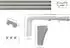 Garesa SMART 100cm Wand 2-läufig aluminium