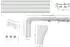 Garesa SMART 3-läufig 300cm Wand weiß