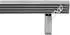 Garesa SMART 4-läufig 130cm Wand aluminium